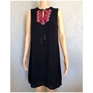 Atmosphere Embroidered Tunic with Tassels